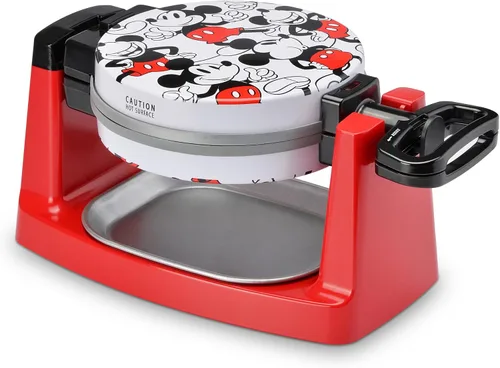 Vista 10 de Mickey Mouse Waffle and Donut Maker con 3 juegos de platos de cerámica antiadherentes extraíbles