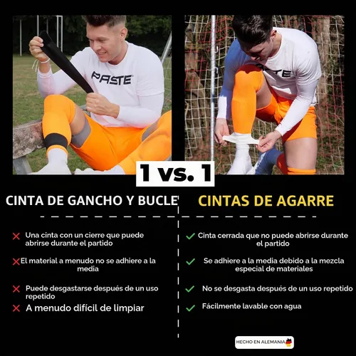 Vista 3 de ® Correas para Espinilleras de Fútbol de Silicona para Hombres, Mujeres y Jóvenes