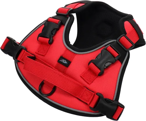 Vista 8 de Hakusan: arnés para perro, acolchado, ajustable, diseño sin tirones, seguridad, marca japonesa, perro pequeño, perro mediano