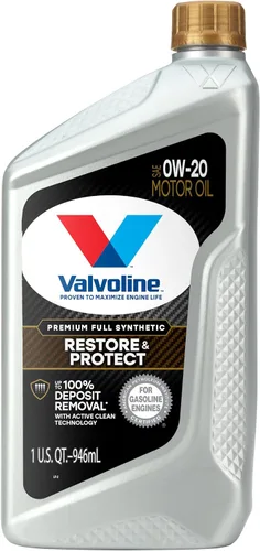 Vista 217 de Valvoline SynPower Full aceite sintético para motor, 1 Cuarto de galón, Ambar