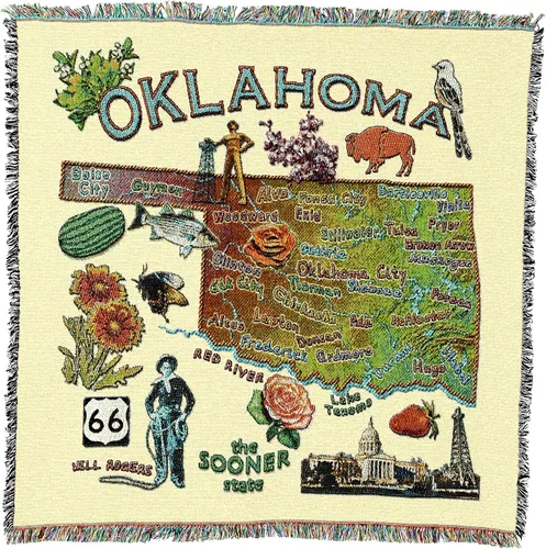 Vista 39 de Pure Country Weavers State of Alabama - Manta cuadrada para regalo, manta de tapiz tejida de algodón, fabricada en los Estados Unidos
