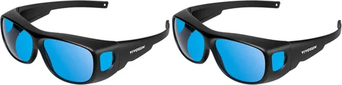 Vista 9 de VIVOSUN Gafas Protectoras de Hidropónicos Interior Anti UVA y UVB para Sala de Cultivo con Estuche para Gafas, Azul