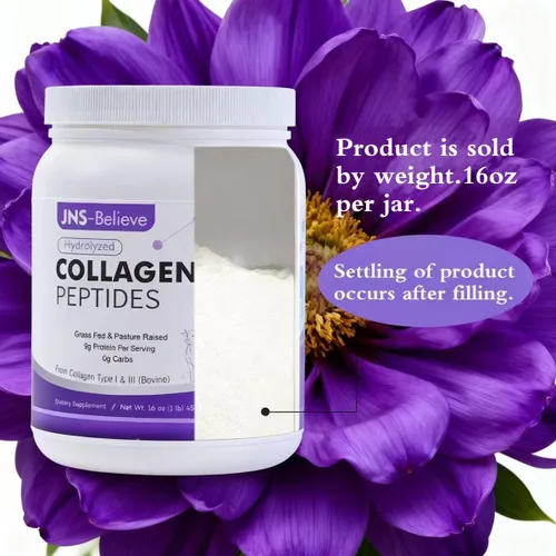 Vista 7 de Péptidos de colágeno en polvo para piel, cabello y uñas, péptidos de colágeno hidrolizados bovino para mujeres y hombres, suplementos de proteínas