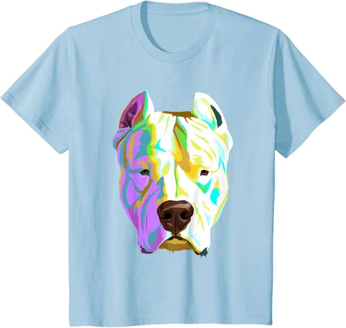 Vista 9 de Colorida camiseta Dogo Argentino, Negro, S