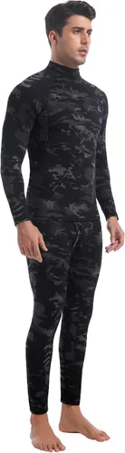 Vista 100 de Conjunto de ropa interior térmica para hombre, ropa interior larga 1#verde militar