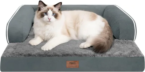 Vista 104 de Cama pequeña para perros y sofá para gatos, camas ortopédicas impermeables para perros pequeños, cama para gatos, sofá para mascotas cómodo