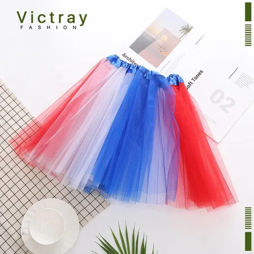 Vista 4 de Victray Womens Tutu Skirts Tulle Tutu Skirt Ballet Dance Skirts Layered Tutu Short Skirt Party Festival Costume