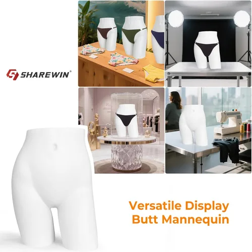 Vista 6 de Maniquí femenino sexy de una sola pieza HIPS torso inferior del cuerpo para mostrador de lencería de mujer, soporte de pedestal de exhibición