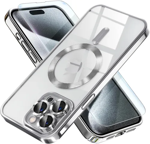 Vista 38 de Misea Funda magnética para iPhone 14 compatible con MagSafe [nunca amarillenta] [protección contra caídas de grado militar] protector completo