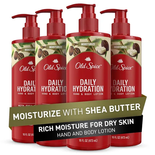 Vista 8 de Old Spice Loción de manos y cuerpo para hombres, hidratación diaria, hidratación 24/7, 24/7 que repone la humedad rica para la piel seca, fórmula