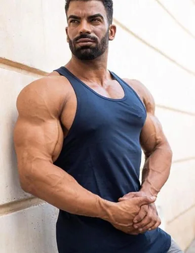 Vista 2 de Babioboa Paquete de 3 camisetas sin mangas de entrenamiento para hombre atléticas para gimnasio culturismo músculo