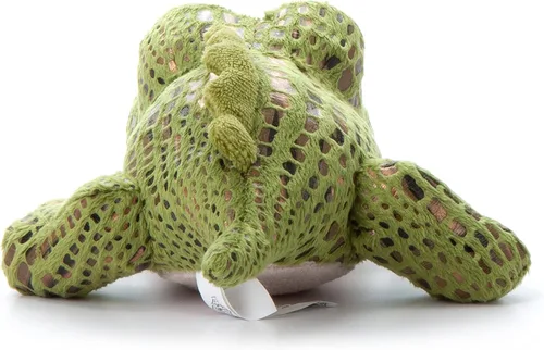 Vista 2 de The Petting Zoo Peluche de cocodrilo, regalos para niños, animales de zoológico de ojos brillantes, juguete de peluche de cocodrilo de 10 pulgadas