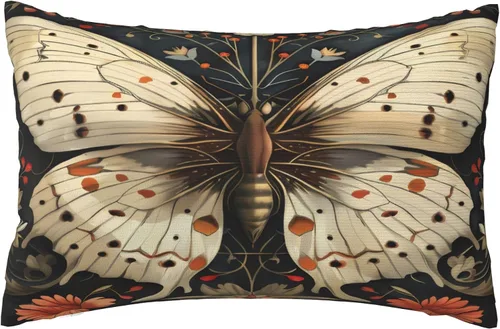 Vista 64 de Fundas de almohada William Morris diseño Strawberry Thief, fundas de almohada decorativas suaves para exteriores, fundas de almohada para decoración