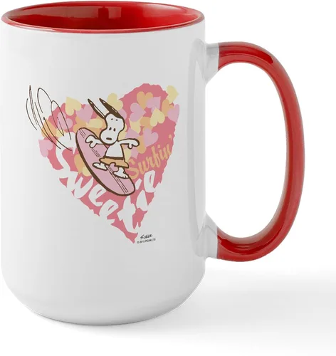 Vista 196 de CafePress SNOOPY Joe Cool - Taza de café de cerámica (15.0 fl oz)