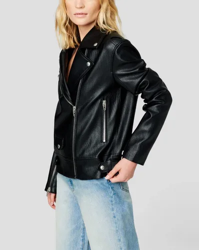Vista 2 de BLANKNYC Ropa de lujo para mujer, chaqueta de moto de cuero vegano, abrigo cómodo y elegante