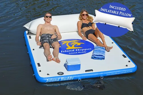 Vista 11 de Island Hopper Island Buddy - Muelle inflable para plataforma de agua