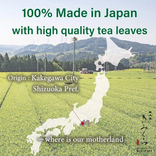 Vista 6 de Té verde Fukamushicha Sencha prémium de 2.5 gx50 bolsitas de té para taza de Kakegawa, Japón IORI by KIMIKURA Té japonés KIMIKURA