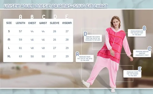 Vista 2 de Pijama unisex de franela para adultos, disfraz divertido de una pieza de animal para cosplay para mujeres y hombres