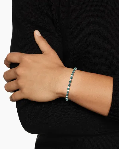 Vista 3 de GAVU Pulsera de cuentas de piedra para hombre con cierre de acero inoxidable