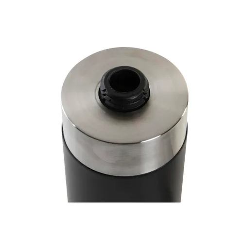 Vista 3 de Dispensador de Jabón DKD Home Decor Plateado Negro Acero Inoxidable Resina 7 x 7 x 17 cm