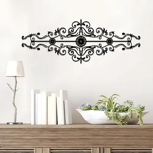 Vista 11 de ESTART Adorno de pared de 28 cm con diseño de árbol de la vida, escultura colgante de metal, placa familiar, decorativa para balcón, porche