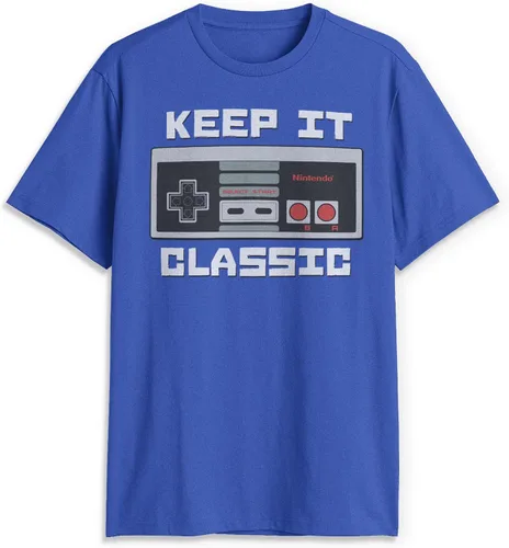 Vista 8 de Nintendo Camiseta Keep It Classic para hombre Athletic Heather