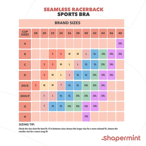 Vista 2 de SHAPERMINT Sujetador deportivo sin costuras sin costuras para mujer con copas extraíbles Tops de entrenamiento para mujer de baja compresión