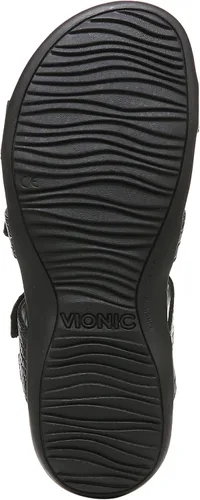 Vista 4 de Vionic Sandalia Rest Amber Backstrap para mujer, Negro