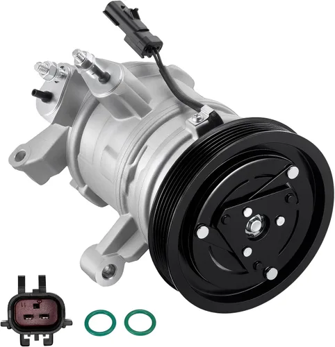 Vista 21 de BDFHYK 58553 Compresor de aire acondicionado con embrague compatible con Dodge 1994 1995 Dakota Ram 1500 2500 3500, reemplaza 2004359, 271300, 4359