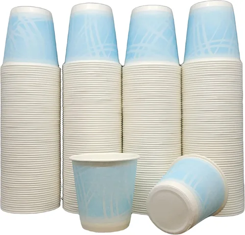 Vista 3 de Vasos de papel de 3 onzas, vasos para enjuague bucal, vasos desechables de baño, vasos fríos de papel para fiestas, picnic, arte y manualidades