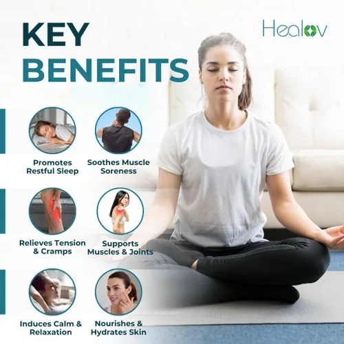 Vista 2 de Loción de magnesio – Crema de magnesio calmante pura para relajación, mejor sueño, salud muscular, cuidado de piernas y articulaciones – Mantequilla