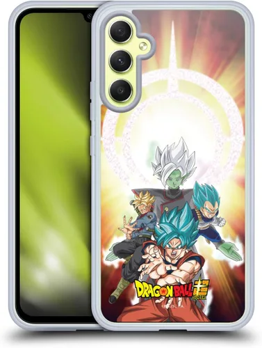 Vista 23 de Head Case Designs Funda de gel con licencia oficial de Dragon Ball Super Group Future Trunks Arc Characters [protección de grado militar] compatible