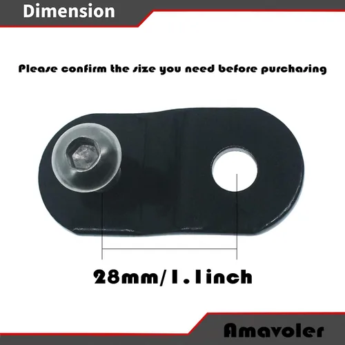Vista 3 de Kit de elevación de tanque de gas de 28 mm para motocicletas Harley-Davidson de acero de repuesto (28 mm) 1 par