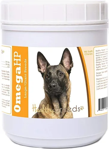 Vista 119 de Healthy Breeds Affenpinscher Omega HP - Masticables suaves para piel y pelaje, 60