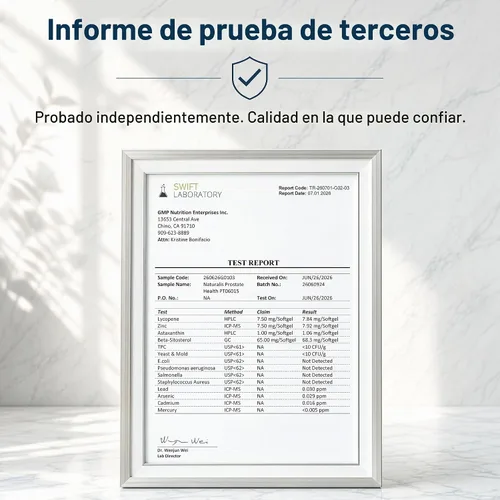 Vista 8 de Naturalis TheraProstate™ Complex 120 cápsulas blandas para próstata