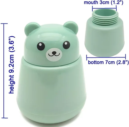 Vista 2 de CoaGu triturador de píldoras con forma de oso para personas mayores - Cumple con la FDA, polvo fino, sin BPA, de ABS, fácil de agarrar y limpiar