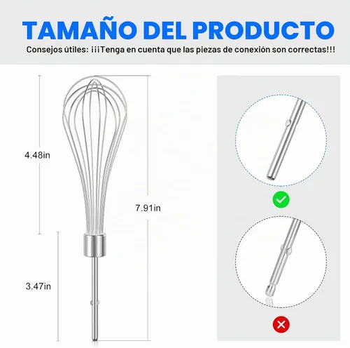 Vista 5 de Accesorios para batidor de mano de cocina para batidor KitchenAid KHMPW