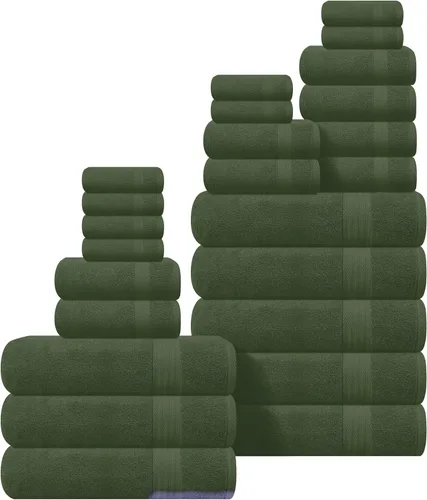 Vista 47 de GLAMBURG Juego de 2 Sábanas de Baño Extra Grandes de Algodón Premium de 700 GSM - 100% Algodón Peinado - 2 Sábanas de Baño 35x70 pulgadas - Calidad