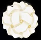 Vista 3 de Pantalla de Lámpara de Rompecabezas DIY Pantalla de Lámpara de Techo DIY Accesorio Colgante Decoración del Hogar (Blanco-Mediano)