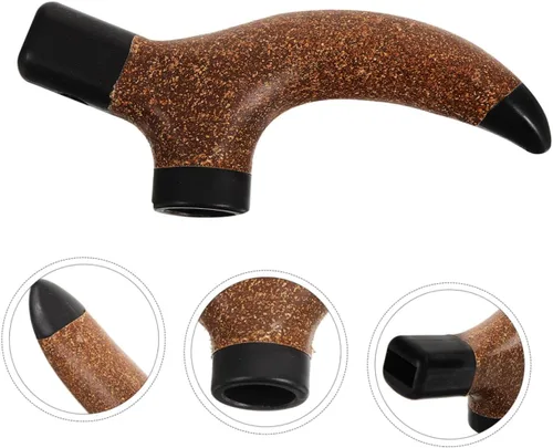 Vista 9 de 3pcs Trekking Pole Handle Replacement Grip Non-Slip Cork Hiking Stick Handle for Enhanced Stability and Comfort All Weather Conditions