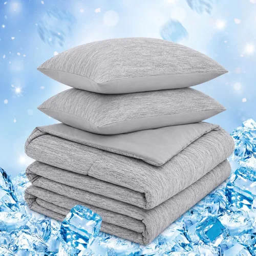 Vista 21 de CHOSHOME Edredón Refrescante Tamaño Twin, Manta Refrescante con Fibra de Enfriamiento Q-Max 0.45 Arc-Chill, Manta de Verano Fresca para Sudores