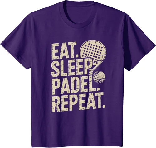Vista 67 de Camiseta Eat Sleep Padel Repeat Padel Jugador de Tenis