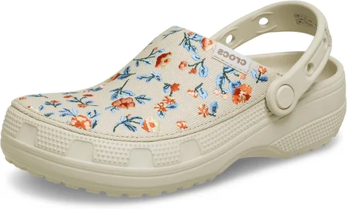Vista 24 de Crocs Zuecos clásicos de lona elaborados unisex para hombres y mujeres