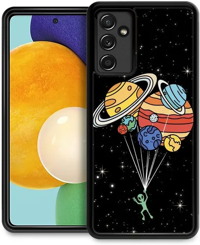 Vista 29 de Funda compatible con Samsung Galaxy Z Fold 2 5G, sistema solar de globo alienígena, diseño de patrón increíble, a prueba de golpes, antiarañazos