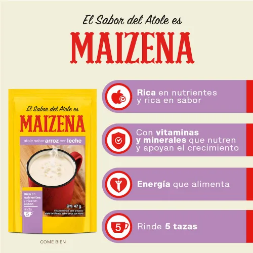 Vista 6 de Maizena Arroz con Leche Mix 1.6 oz (paquete de 3)