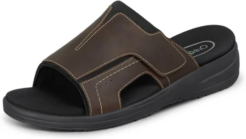 Vista 7 de Orthofeet Sandalias ortopédicas de cuero Sarasota Slide para hombre