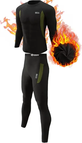 Vista 7 de Conjunto de ropa interior térmica para invierno, equipo de caza deportivo, capa base, parte inferior, peso medio