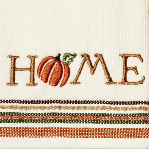 Vista 3 de SKL Home Juego de toallas de mano para otoño, cosecha, otoño, dar gracias, hogar, para baño, cocina, bar y regalo, natural, 2