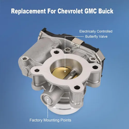 Vista 3 de 12671379 Cuerpo de acelerador electrónico de repuesto para Chevrolet Cruze 2017-2019, Cruze 2019, Equinox GMC Terrain 2018-2020, Malibu 2016-2020