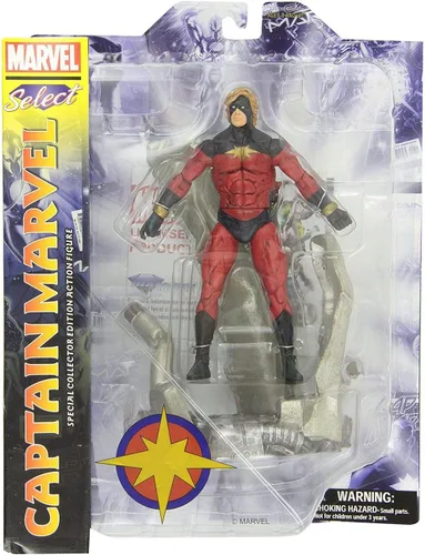 Vista 2 de DIAMOND SELECT TOYS Figura de acción Marvel Select Captain Marvel, 7 pulgadas